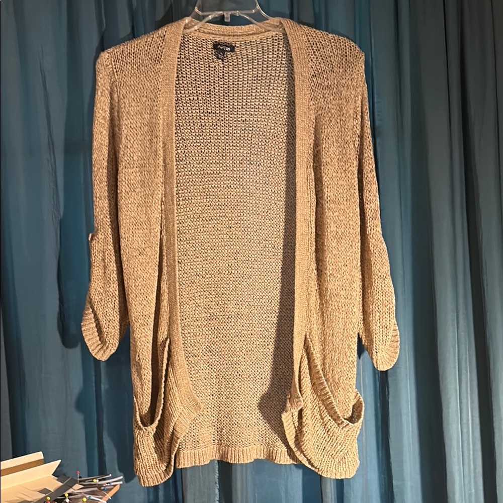 Apt. 9 Cream Knit Cardigan Sweater